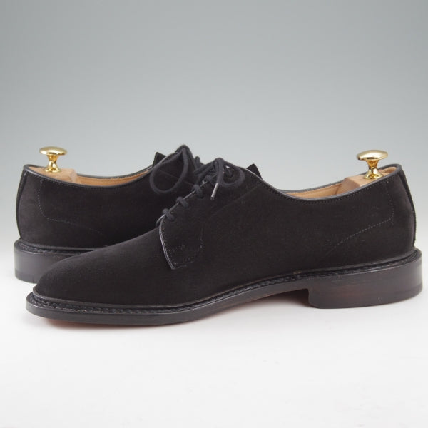 未使用★トリッカーズ SIZE 7【現行定価13万円以上★プレーントゥ/ROBERT】ロバート/CASTORINO/スエード/黒/Tricker's★n733