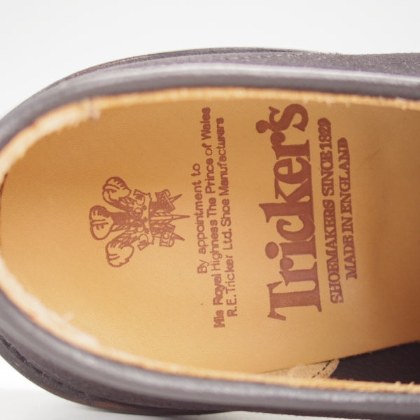 未使用★トリッカーズ SIZE 7【現行定価13万円以上★プレーントゥ/ROBERT】ロバート/CASTORINO/スエード/黒/Tricker's★n733