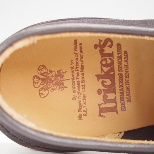 未使用★トリッカーズ SIZE 7【現行定価13万円以上★プレーントゥ/ROBERT】ロバート/CASTORINO/スエード/黒/Tricker's★n733