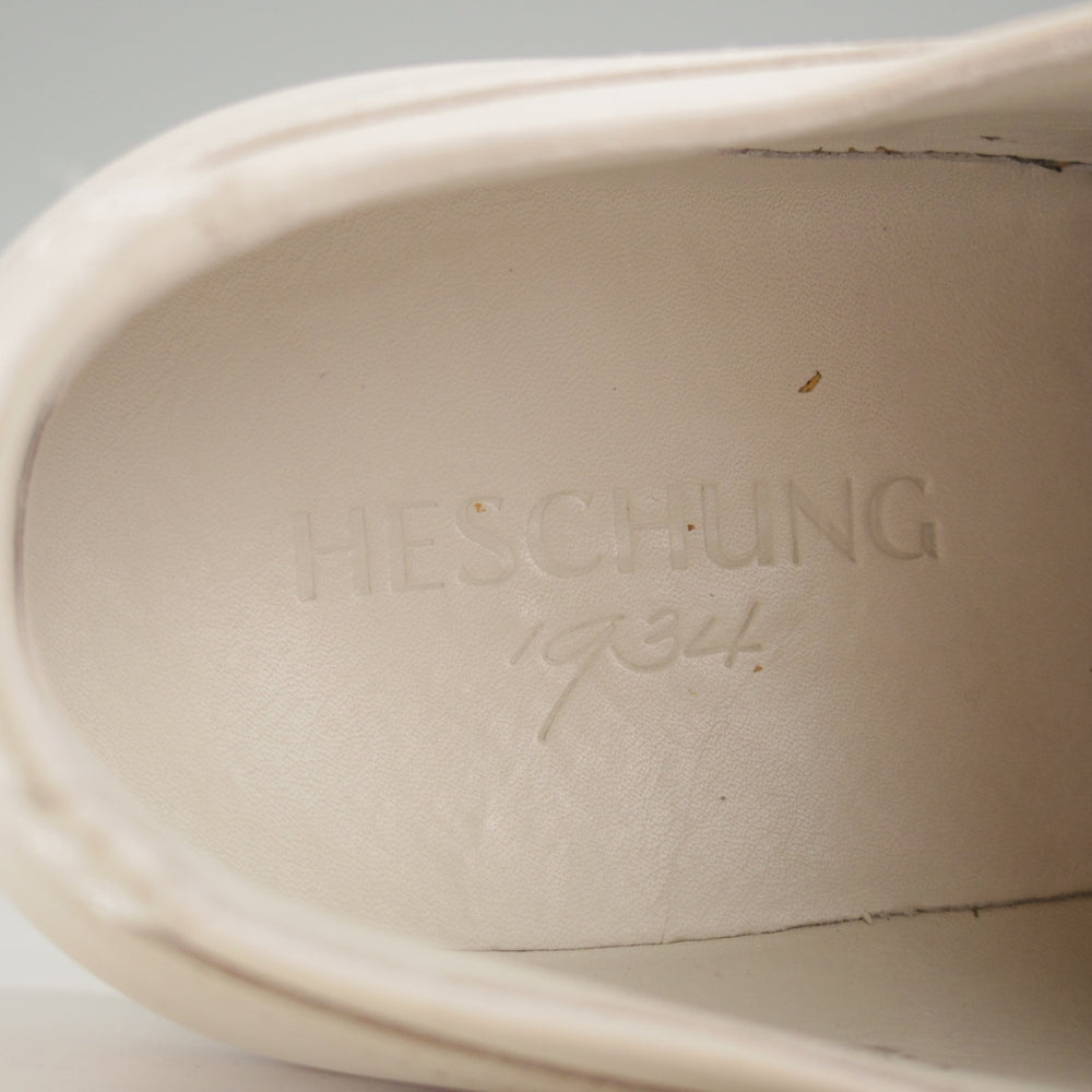 極美品★(仏)HESCHUNG/エシュン SIZE 7.5【ノルウィージャンウェルテッド製法★アヴィニョン似寄りモデル/CATALPA】Uチップ/白★o222