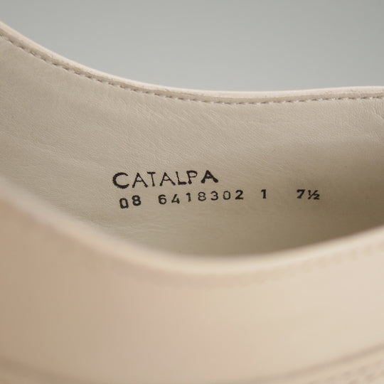 極美品★(仏)HESCHUNG/エシュン SIZE 7.5【ノルウィージャンウェルテッド製法★アヴィニョン似寄りモデル/CATALPA】Uチップ/白★o222