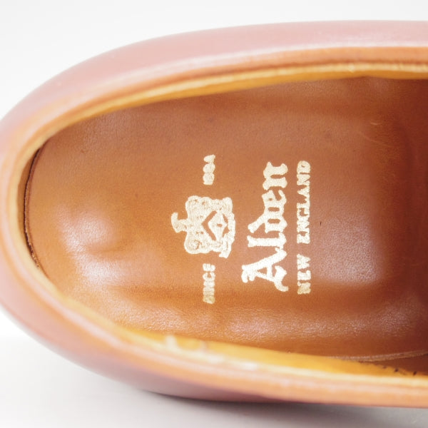 極美品★オールデン 7D【定価￥171,600-★ミリタリーラスト/53713】プレーントゥ/カーフ/Hunter Brown/茶/メンズ/ALDEN★n734
