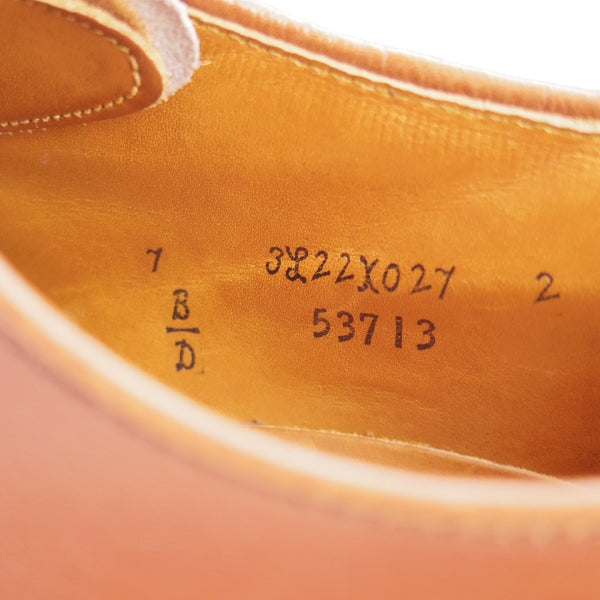極美品★オールデン 7D【定価￥171,600-★ミリタリーラスト/53713】プレーントゥ/カーフ/Hunter Brown/茶/メンズ/ALDEN★n734
