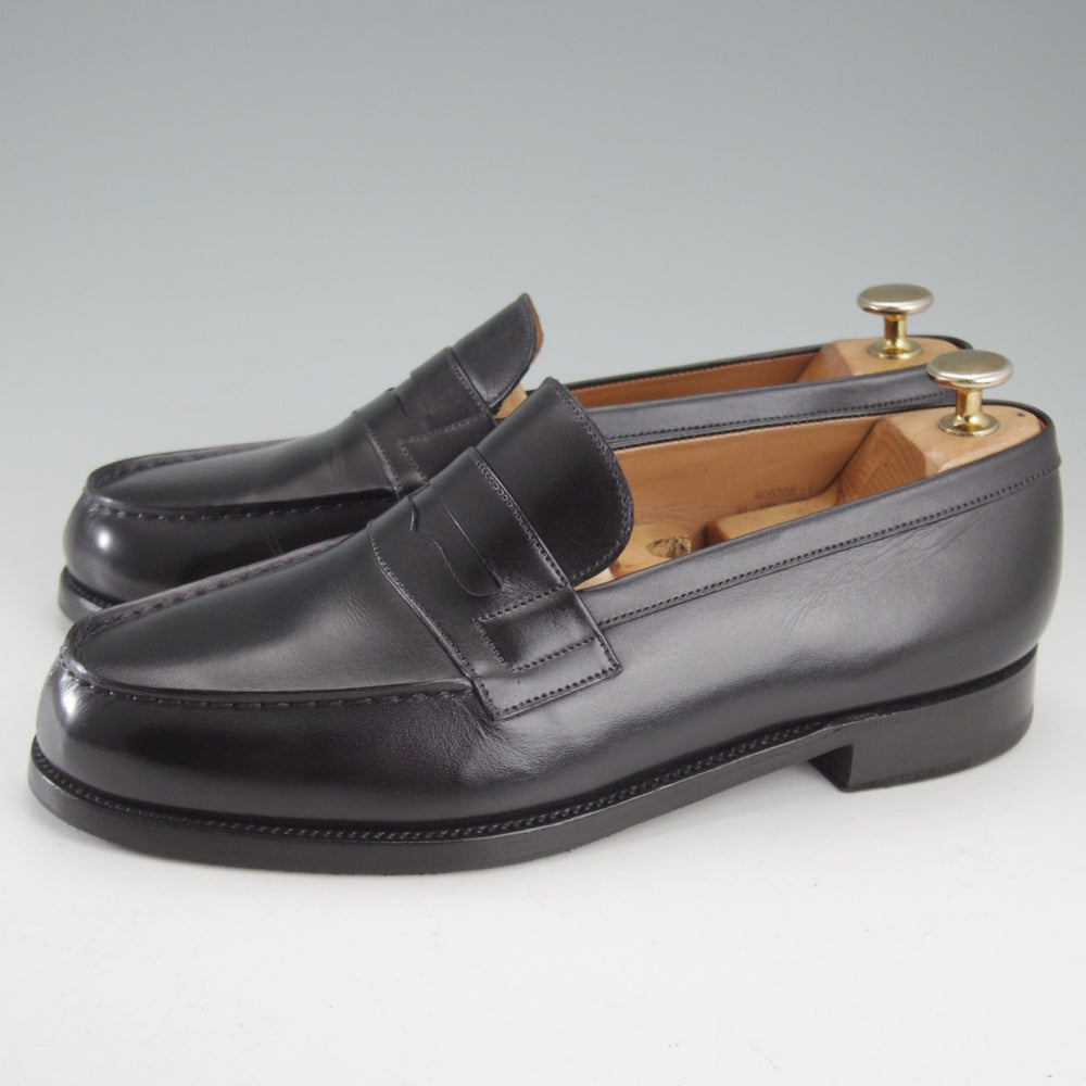極上★J.M.ウエストン 6E【現行定価￥165,000-★180/コインローファー】41ラスト/ボックスカーフ/黒/メンズ/Weston/ウェストン★o779