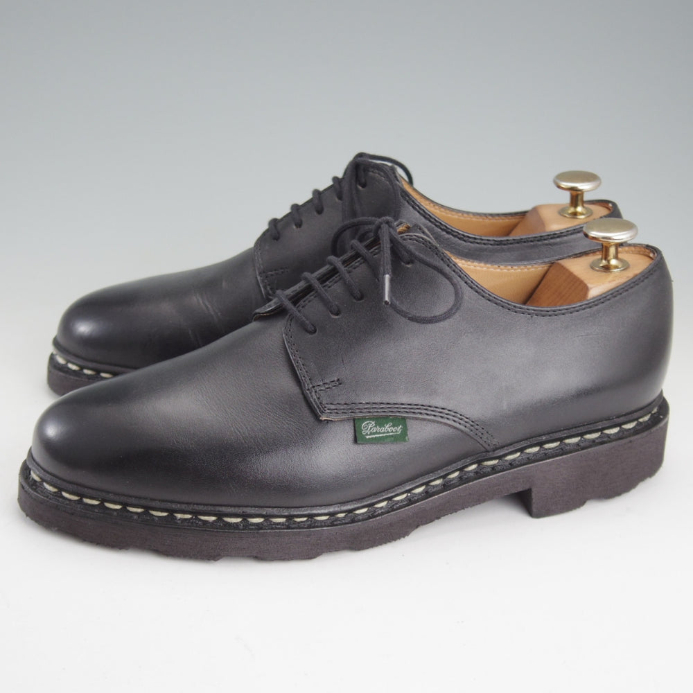 極美品★パラブーツ SIZE 6【定価￥96,800-★ARLES/プレーントゥ】グリフソール/リスレザー/NOIR/黒/メンズParaboot★p359