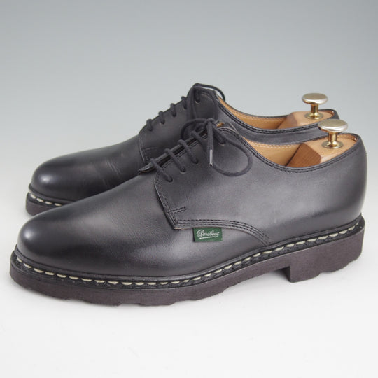 極美品★パラブーツ SIZE 6【定価￥96,800-★ARLES/プレーントゥ】グリフソール/リスレザー/NOIR/黒/メンズParaboot★p359
