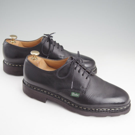 極美品★パラブーツ SIZE 6【定価￥96,800-★ARLES/プレーントゥ】グリフソール/リスレザー/NOIR/黒/メンズParaboot★p359
