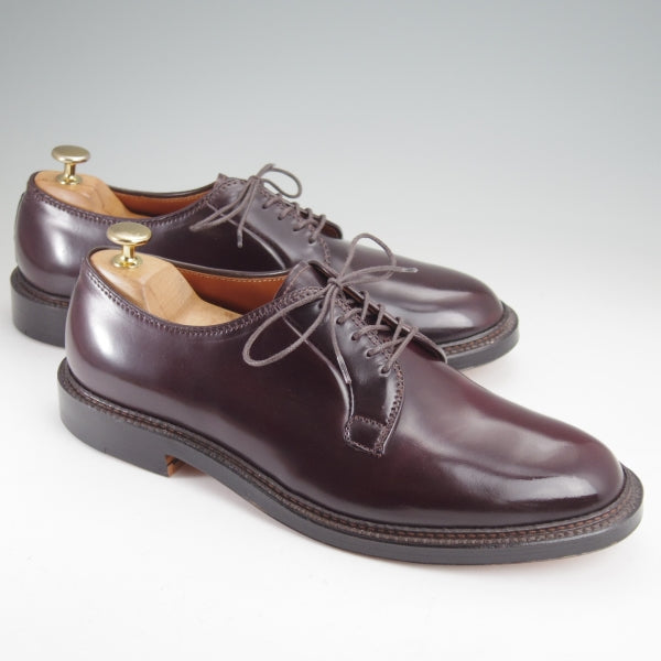 未使用★オールデン US8程度【定価￥211,200-★コードバン仕様/990】バリーラスト/プレーントゥ/#8/バーガンディー/赤茶/ALDEN★n237
