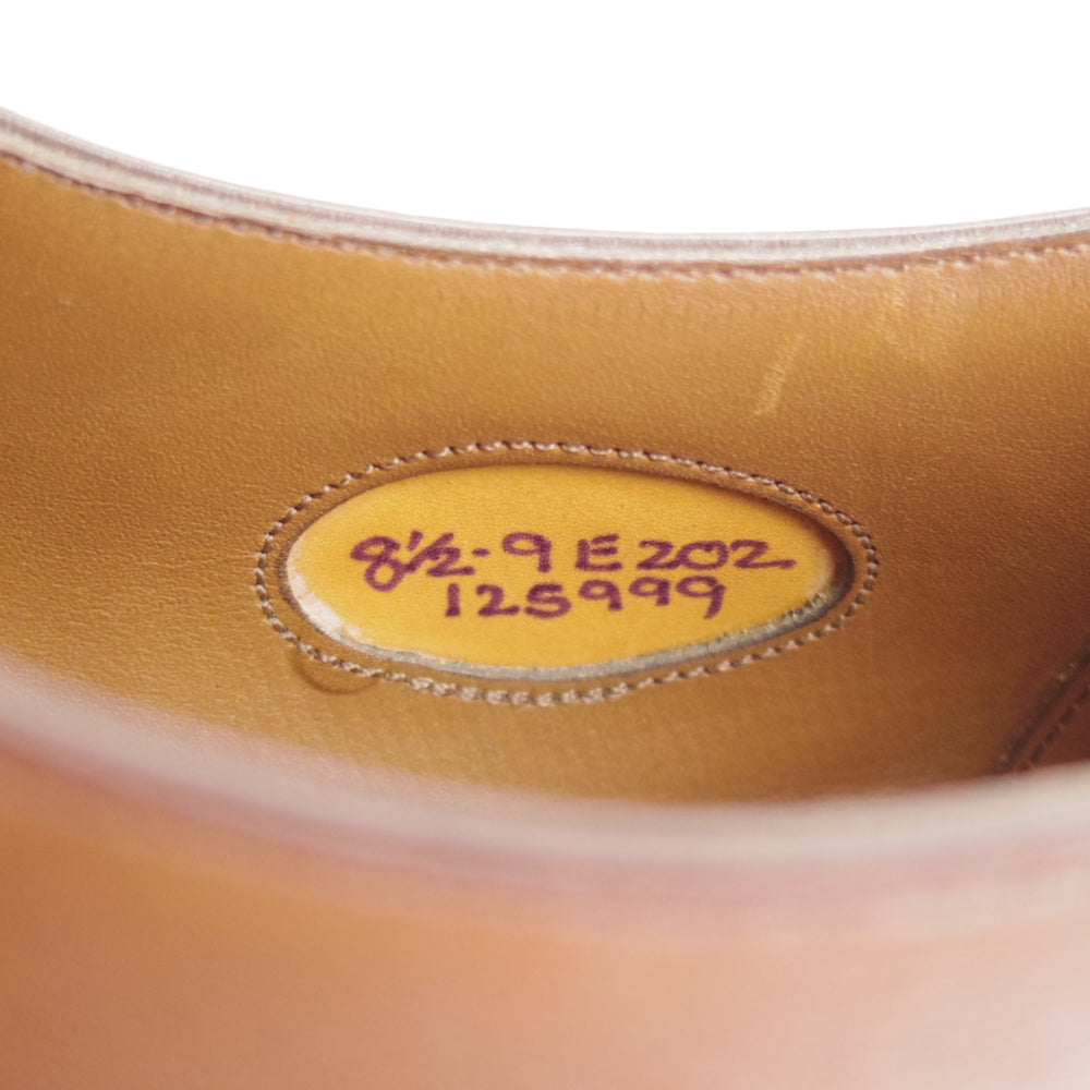 未使用★エドワードグリーン 8.5E【定価￥257,400-★BERKELEY/202ラスト】バークレー/パンチドキャップトゥ/濃茶/EDWARD GREEN★o780