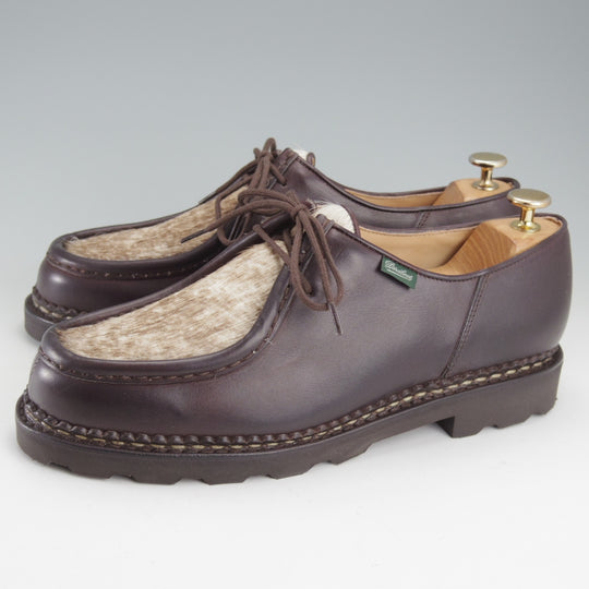 未使用★パラブーツ SIZE 42【定価￥96,800-★ポニー/ミカエル/MICHAEL】チロリアンシューズ/リスレザー/濃茶/Paraboot★o224