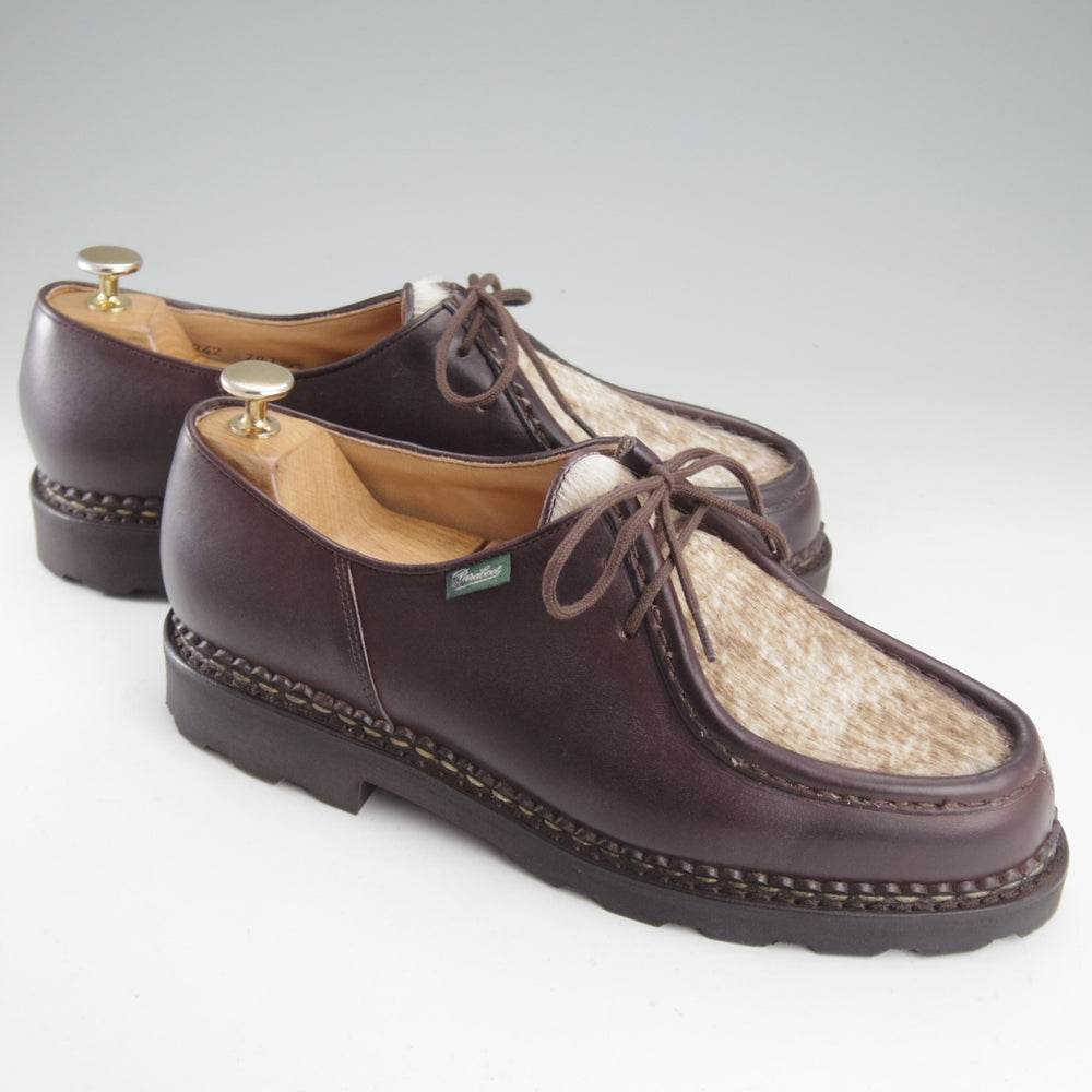 未使用★パラブーツ SIZE 42【定価￥96,800-★ポニー/ミカエル/MICHAEL】チロリアンシューズ/リスレザー/濃茶/Paraboot★o224