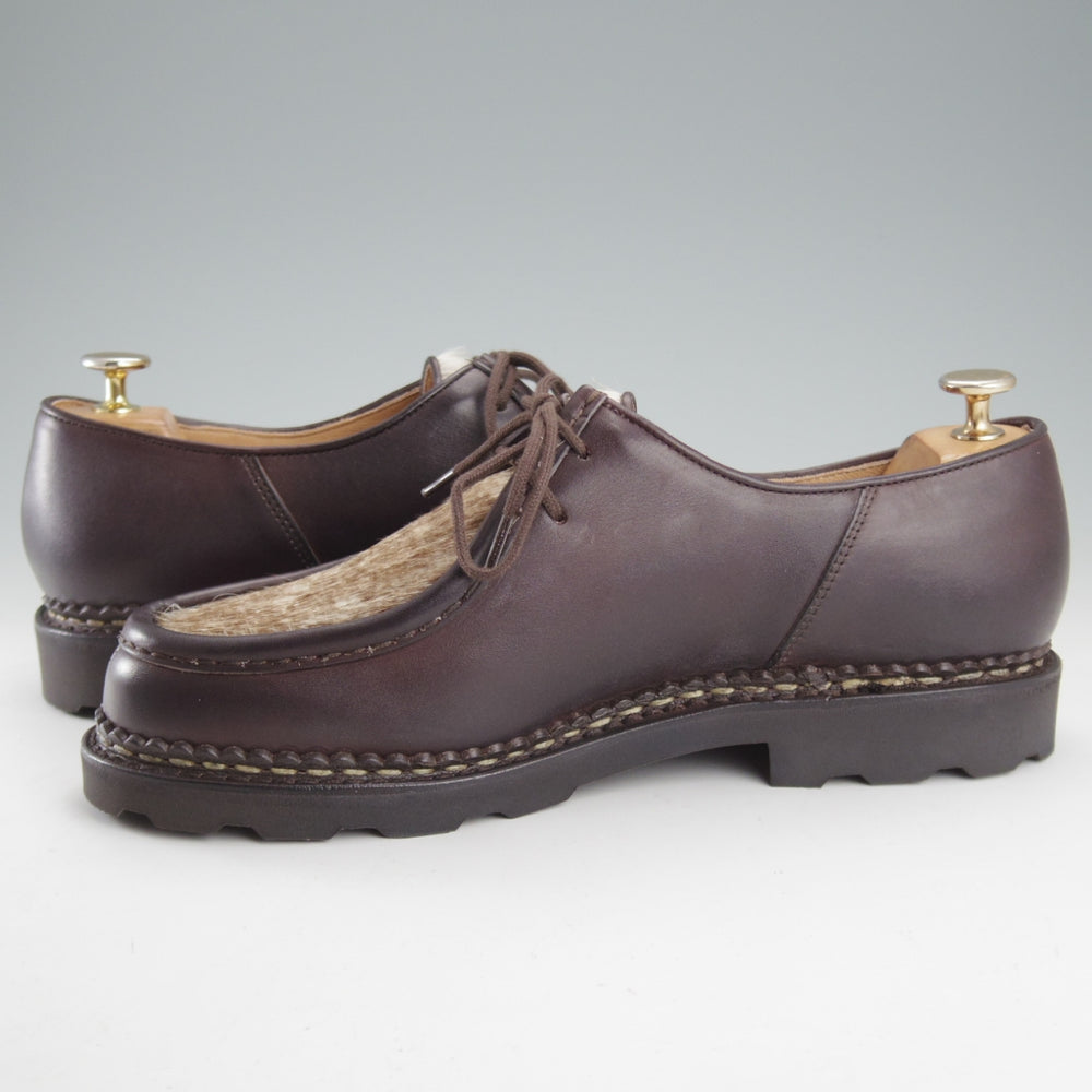 未使用★パラブーツ SIZE 42【定価￥96,800-★ポニー/ミカエル/MICHAEL】チロリアンシューズ/リスレザー/濃茶/Paraboot★o224