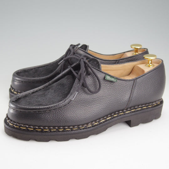 未使用★パラブーツ SIZE 40【定価￥96,800-★ポニー/ミカエル/MICHAEL】チロリアンシューズ/グレインレザー/黒/Paraboot★o225