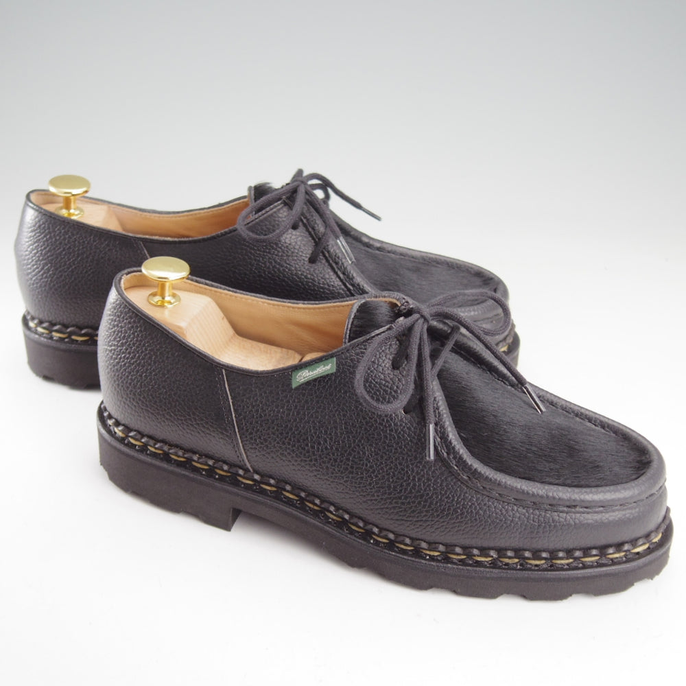未使用★パラブーツ SIZE 40【定価￥96,800-★ポニー/ミカエル/MICHAEL】チロリアンシューズ/グレインレザー/黒/Paraboot★o225