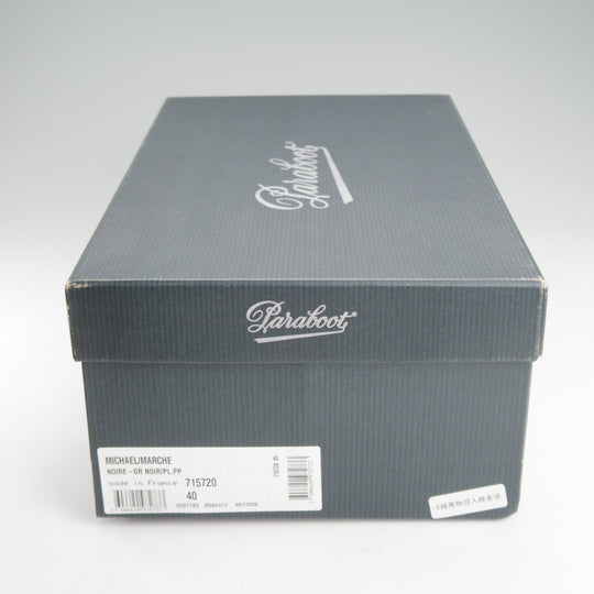 未使用★パラブーツ SIZE 40【定価￥96,800-★ポニー/ミカエル/MICHAEL】チロリアンシューズ/グレインレザー/黒/Paraboot★o225