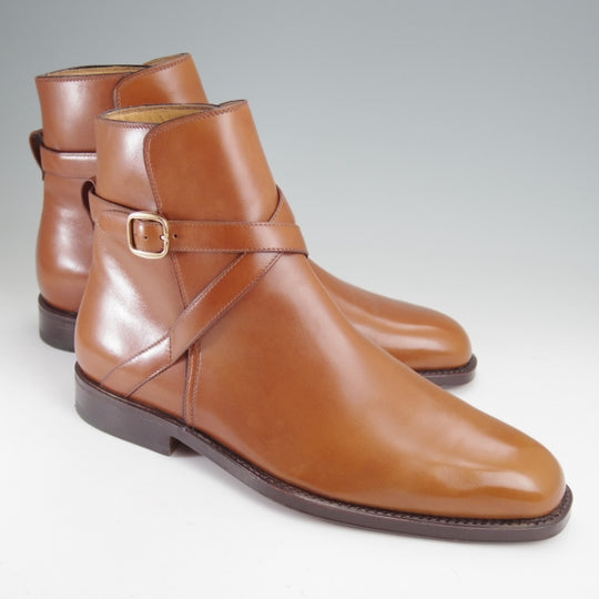 未使用★(伊)タニノクリスチー SIZE 6【定価￥210,000-★ブラックラピド製法/FLASOTTO】フラソット/658/ジョッパーブーツ/茶★n238