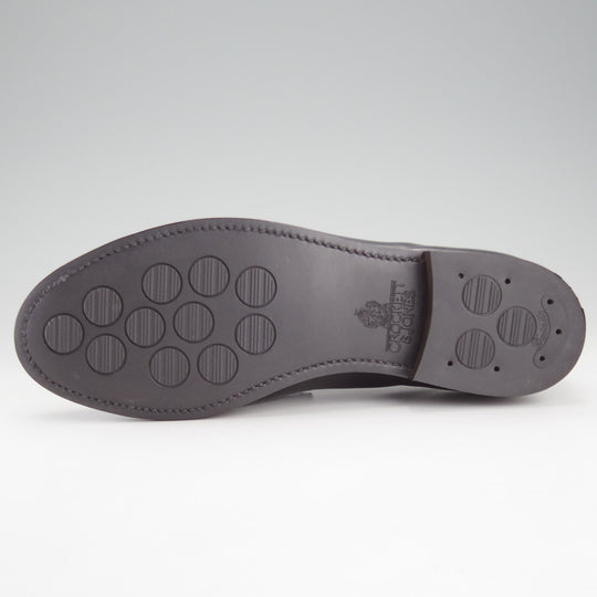 美品★クロケット&ジョーンズ 5.5E【定価￥127,600-★BOSTON 2/ボストン】376ラスト/コインローファー/カーフ/黒/Crockett&Jones★o226