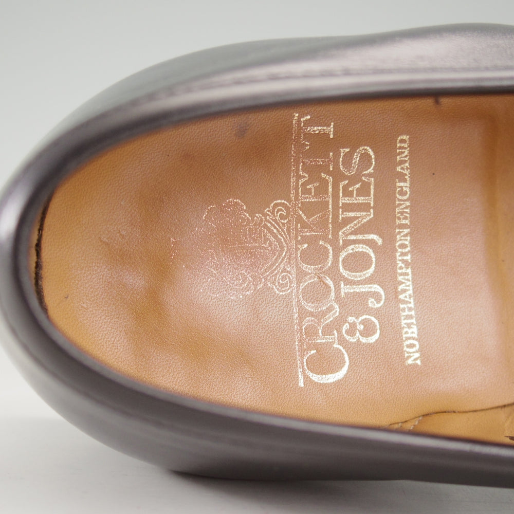 美品★クロケット&ジョーンズ 5.5E【定価￥127,600-★BOSTON 2/ボストン】376ラスト/コインローファー/カーフ/黒/Crockett&Jones★o226