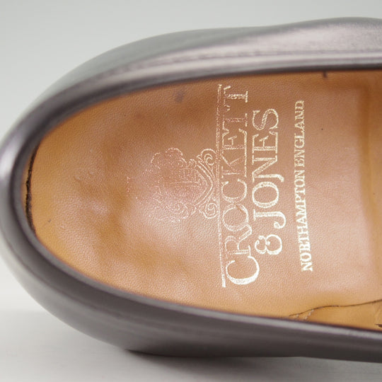 美品★クロケット&ジョーンズ 5.5E【定価￥127,600-★BOSTON 2/ボストン】376ラスト/コインローファー/カーフ/黒/Crockett&Jones★o226