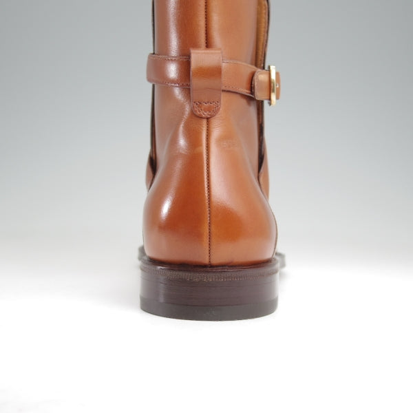 未使用★(伊)タニノクリスチー SIZE 6【定価￥210,000-★ブラックラピド製法/FLASOTTO】フラソット/658/ジョッパーブーツ/茶★n238