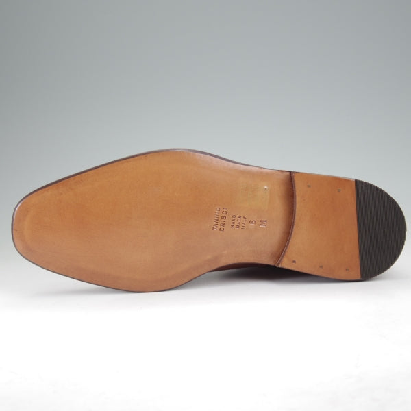 未使用★(伊)タニノクリスチー SIZE 6【定価￥210,000-★ブラックラピド製法/FLASOTTO】フラソット/658/ジョッパーブーツ/茶★n238