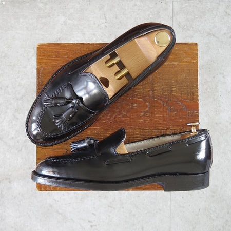 極上★オールデン 6.5E【定価￥217,800-★コードバン仕様/タッセルローファー】664/アバディーンラスト/スリッポン/黒/メンズ/ALDEN★o794