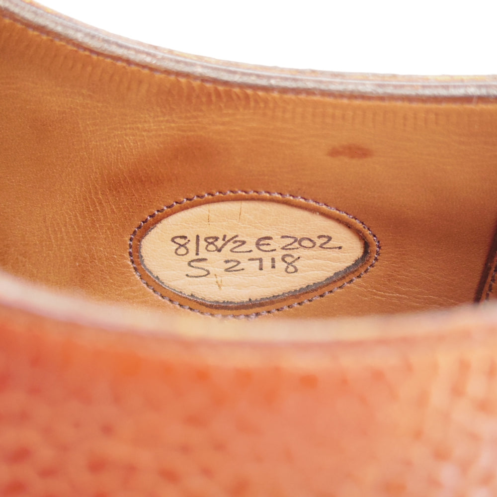 極上★エドワードグリーン 8E【貴重★120周年記念モデル/SANDHURST/ダイナイトソール】Uチップ/202ラスト/茶/メンズ/EDWARD GREEN★o227