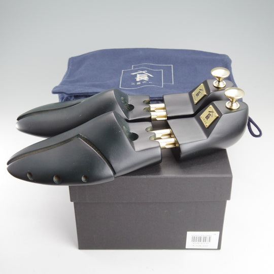 極美品★三陽山長 SIZE 8.5【定価￥94,600-★純正ツリー付/(伊)イルチア社のラディカカーフ/煌之介】R309ラスト/濃茶/メンズ★o228