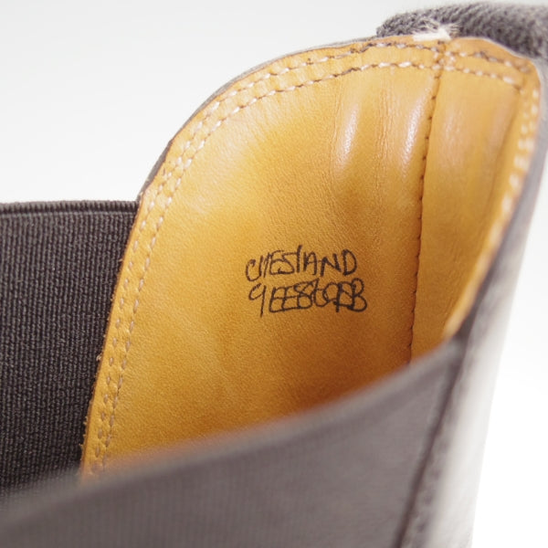 極美品★ジョンロブ 9EE【現行定価30万円以上★ミュージアムカーフ/CHESLAND】8695Bラスト/サイドゴアブーツ/黒/メンズ/JOHN LOBB★n240