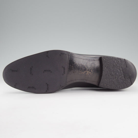 極上★(英国製)BARKER BLACK/バーカーブラック US8.5【定価10万円以上★グッドイヤーウェルテッド製法/ローファー】カーフ/黒/メンズ★o786