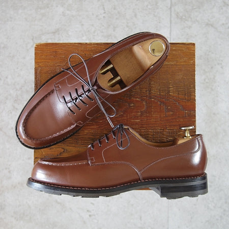 極上★J.M.ウエストン 6.5C【現行定価￥176,000-★ゴルフ/GOLF】641/31ラスト/Uチップ/ボックスカーフ/TAN/茶/Weston/ウェストン★n764