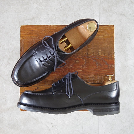 美品★J.M.ウエストン 6C【現行定価￥176,000-★ゴルフ/GOLF】641/31ラスト/Uチップ/ボックスカーフ/黒/Weston/ウェストン★n765