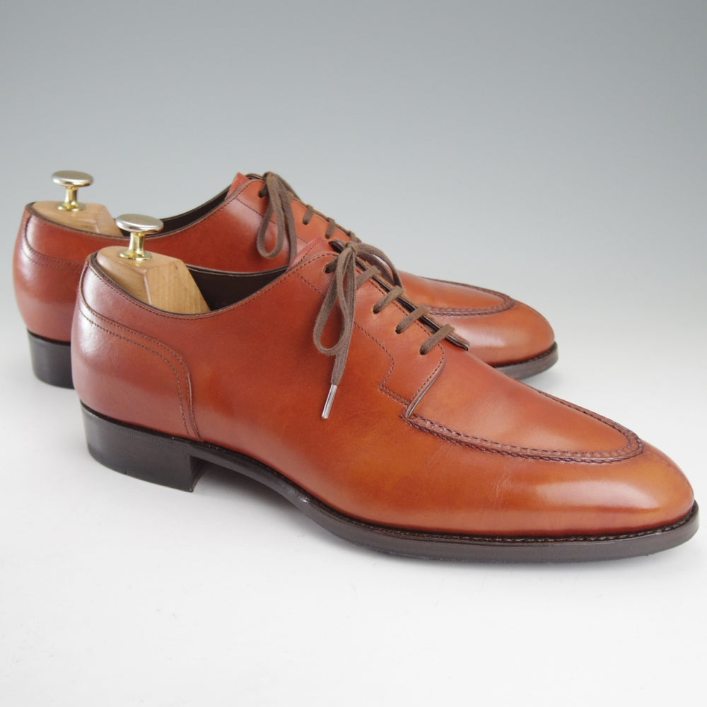極上★三陽山長 SIZE 8.5【定価￥121,000-★純正シューツリー付き/勘三郎】R2010ラスト/Uチップ/茶/KANZABURO/Sanyo Yamacho★o792