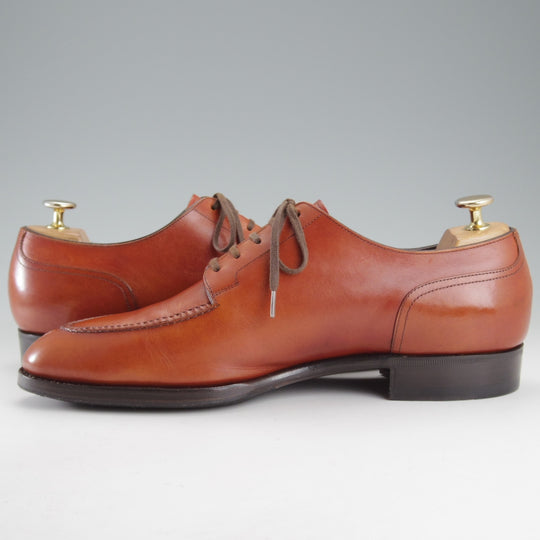 極上★三陽山長 SIZE 8.5【定価￥121,000-★純正シューツリー付き/勘三郎】R2010ラスト/Uチップ/茶/KANZABURO/Sanyo Yamacho★o792