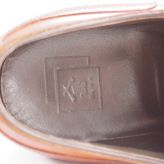 極上★三陽山長 SIZE 8.5【定価￥121,000-★純正シューツリー付き/勘三郎】R2010ラスト/Uチップ/茶/KANZABURO/Sanyo Yamacho★o792