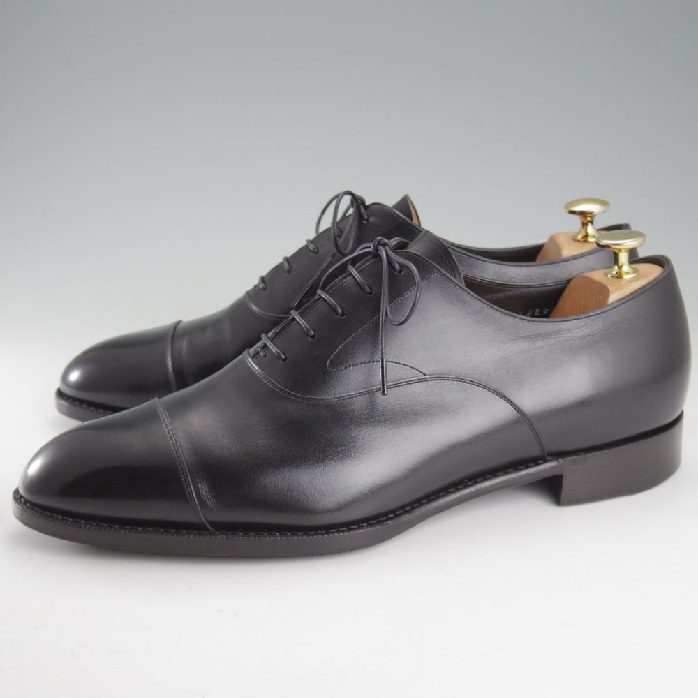 極上★三陽山長 SIZE 9【定価￥132,000-★純正シューツリー付き/匠 友二郎/R2010ラスト】ストレートチップ/カーフ/黒/メンズ★o793