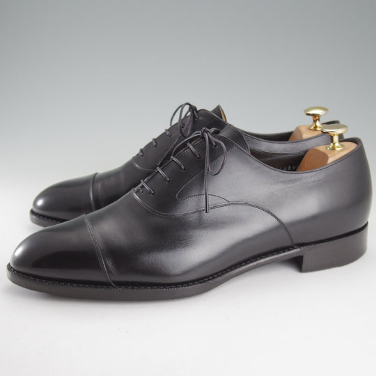 極上★三陽山長 SIZE 9【定価￥132,000-★純正シューツリー付き/匠 友二郎/R2010ラスト】ストレートチップ/カーフ/黒/メンズ★o793