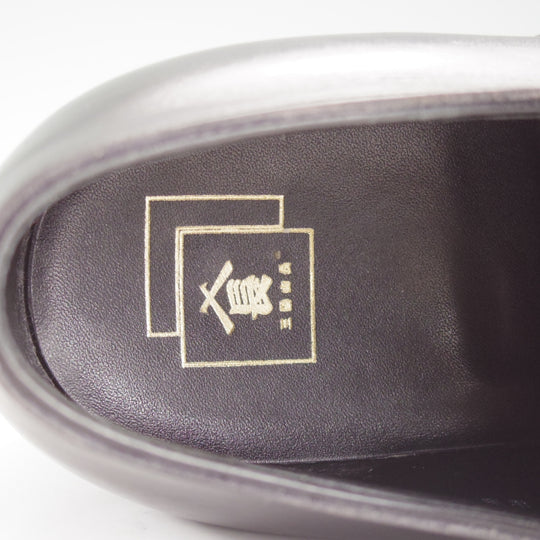 極上★三陽山長 SIZE 9【定価￥132,000-★純正シューツリー付き/匠 友二郎/R2010ラスト】ストレートチップ/カーフ/黒/メンズ★o793