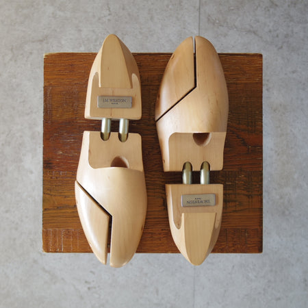 極上★J.M.ウエストン SIZE 7【現行定価￥22,000-★純正シューツリー/032L/ハントダービー】木製シューキーパー/Weston/ウェストン★o245