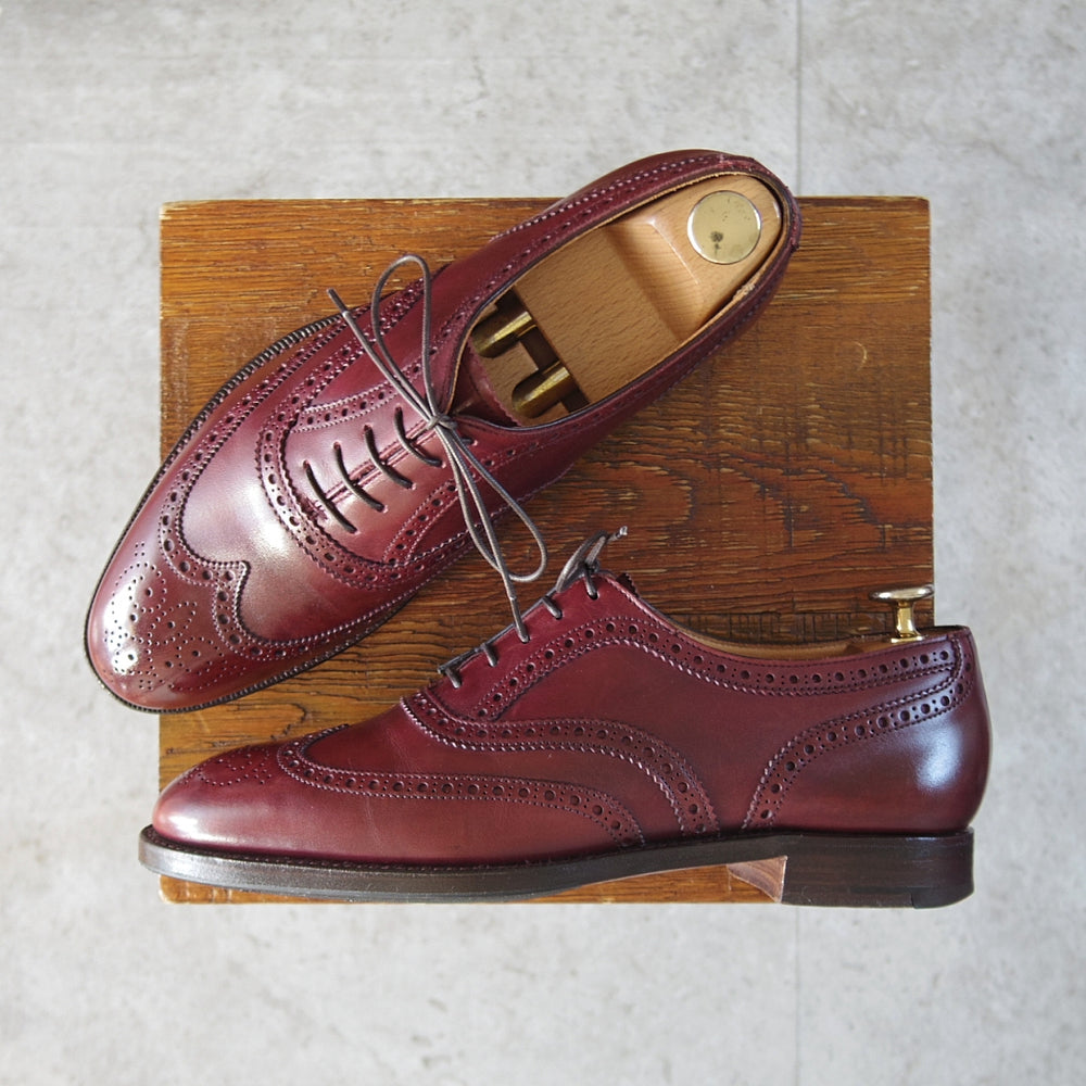 極上★クロケット&ジョーンズ 6D【現行定価14万円以上★純正ツリー付/マスターロイド/ELTON】フルブローグ/赤茶/Crockett&Jones★o258