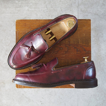 極上★トリッカーズ SIZE 6【現行定価10万円以上★ミュージアムカーフ/ELTON】8011/タッセルローファー/赤茶/メンズ/Tricker's★o261