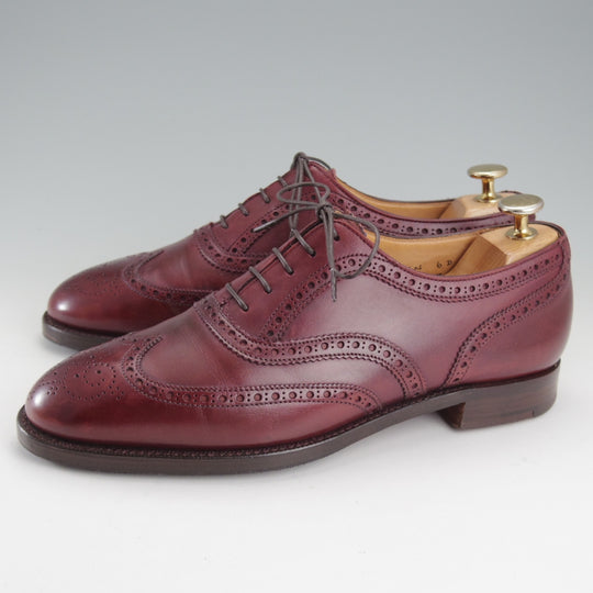 極上★クロケット&ジョーンズ 6D【現行定価14万円以上★純正ツリー付/マスターロイド/ELTON】フルブローグ/赤茶/Crockett&Jones★o258