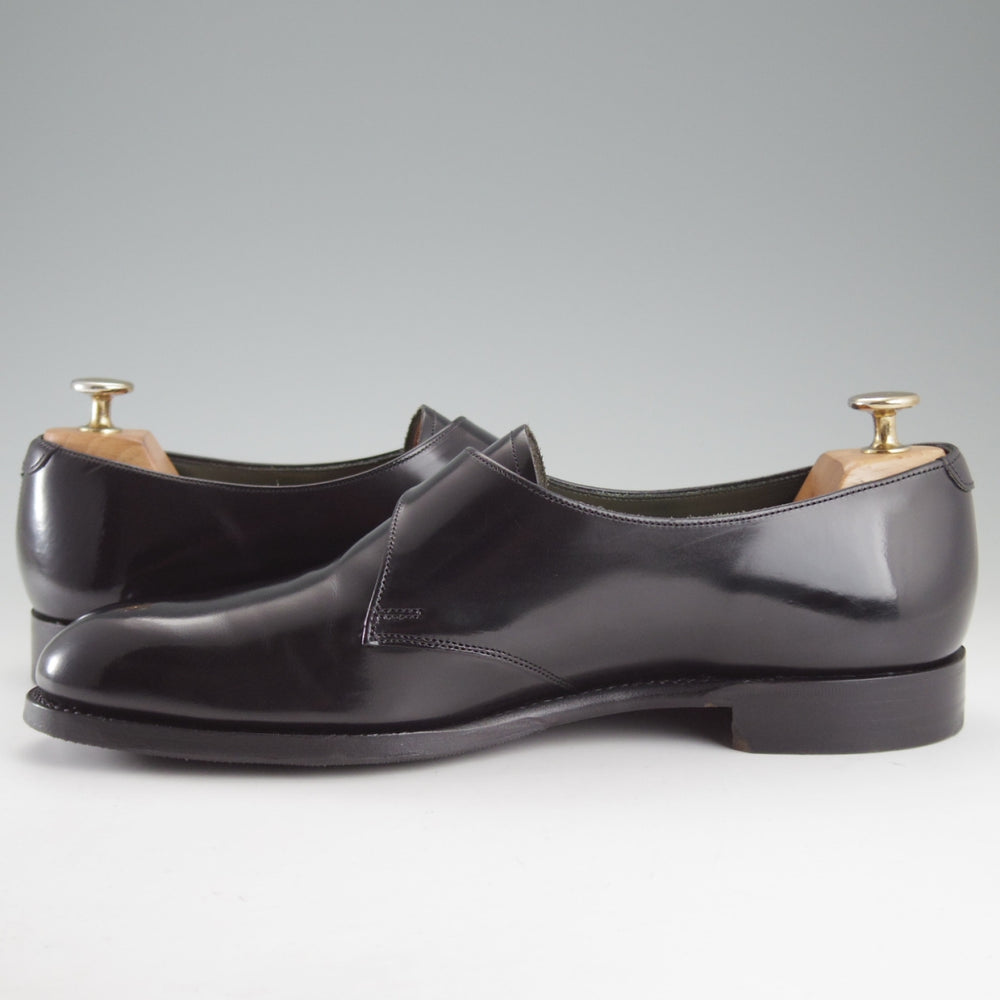 極美品★(英)チーニー 8F【貴重★BROMLEY/ナノユニバース別注】125ラスト/モンクストラップ/ポリッシュレザー/黒/メンズ/CHEANEY★o798