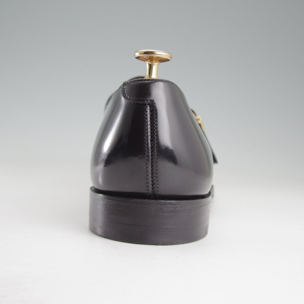 極美品★(英)チーニー 8F【貴重★BROMLEY/ナノユニバース別注】125ラスト/モンクストラップ/ポリッシュレザー/黒/メンズ/CHEANEY★o798