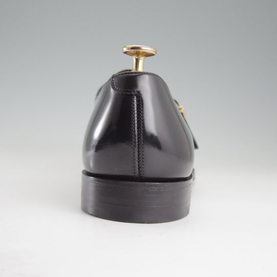 極美品★(英)チーニー 8F【貴重★BROMLEY/ナノユニバース別注】125ラスト/モンクストラップ/ポリッシュレザー/黒/メンズ/CHEANEY★o798