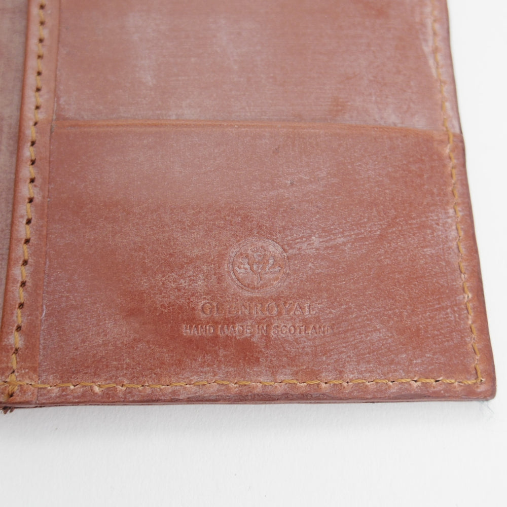未使用★(英)グレンロイヤル/GLENROYAL【定価￥54,450-★ブライドルレザー仕様/03-5594】長財布/ロングウォレット/茶/本革/メンズ★p451