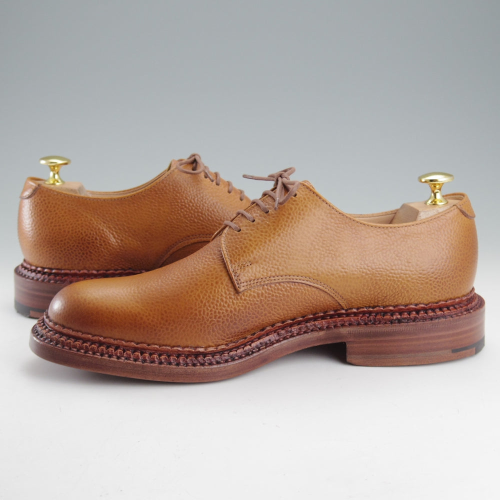 未使用★(英)グレンソン 6.5G【高額★THE TRIPLE WELT/トリプルウェルト】G-ONEライン/プレーントゥ/グレインレザー/薄茶/GRENSON★o260