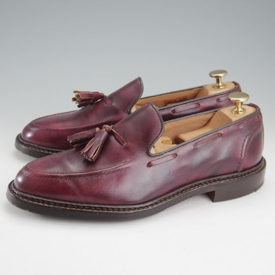 極上★トリッカーズ SIZE 6【現行定価10万円以上★ミュージアムカーフ/ELTON】8011/タッセルローファー/赤茶/メンズ/Tricker's★o261