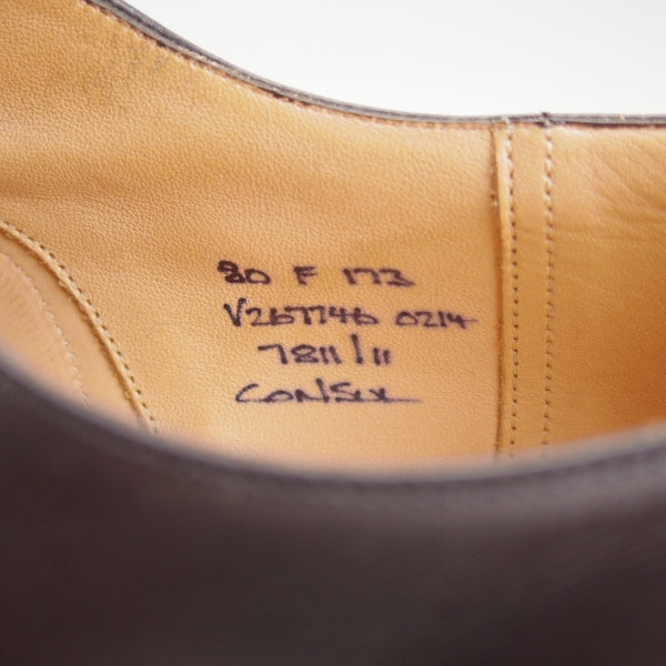 極美品★チャーチ 80F/UK8【定価￥176,000-★コンサル/CONSUL】173ラスト/ストレートチップ/カーフ/黒/メンズ/Church's★n252