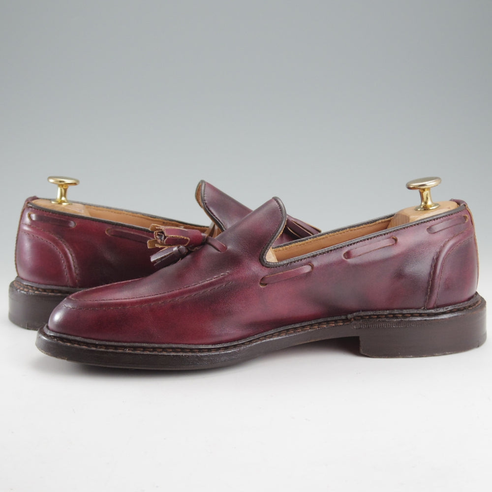 極上★トリッカーズ SIZE 6【現行定価10万円以上★ミュージアムカーフ/ELTON】8011/タッセルローファー/赤茶/メンズ/Tricker's★o261